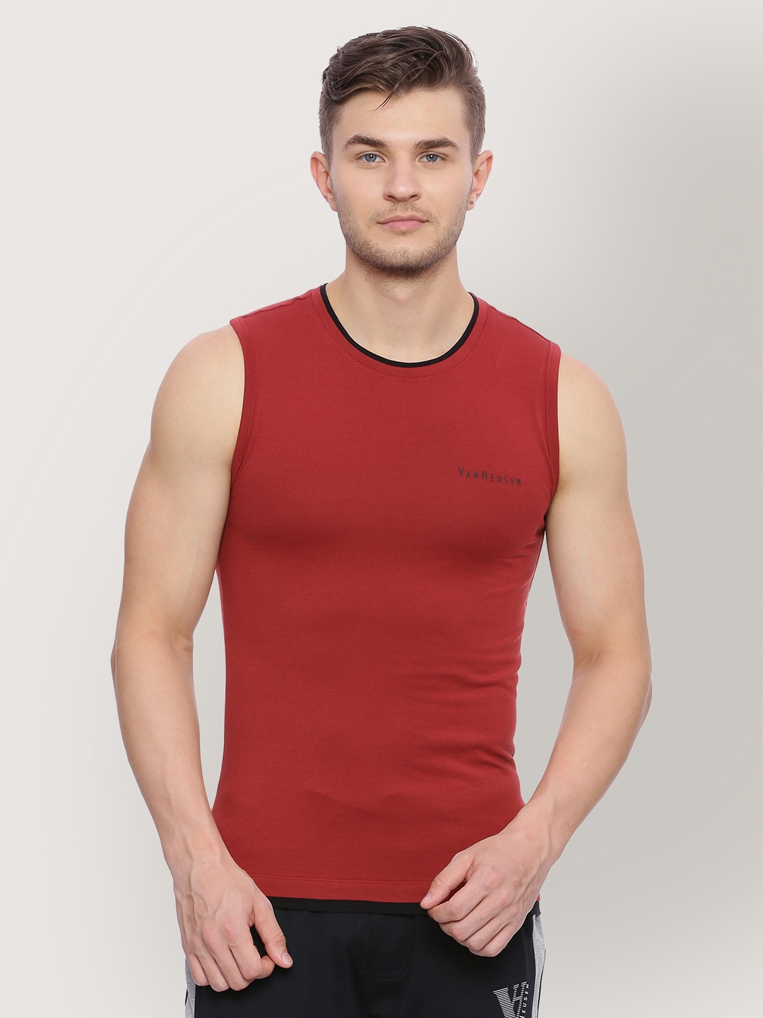 Van heusen sleeveless vest sale