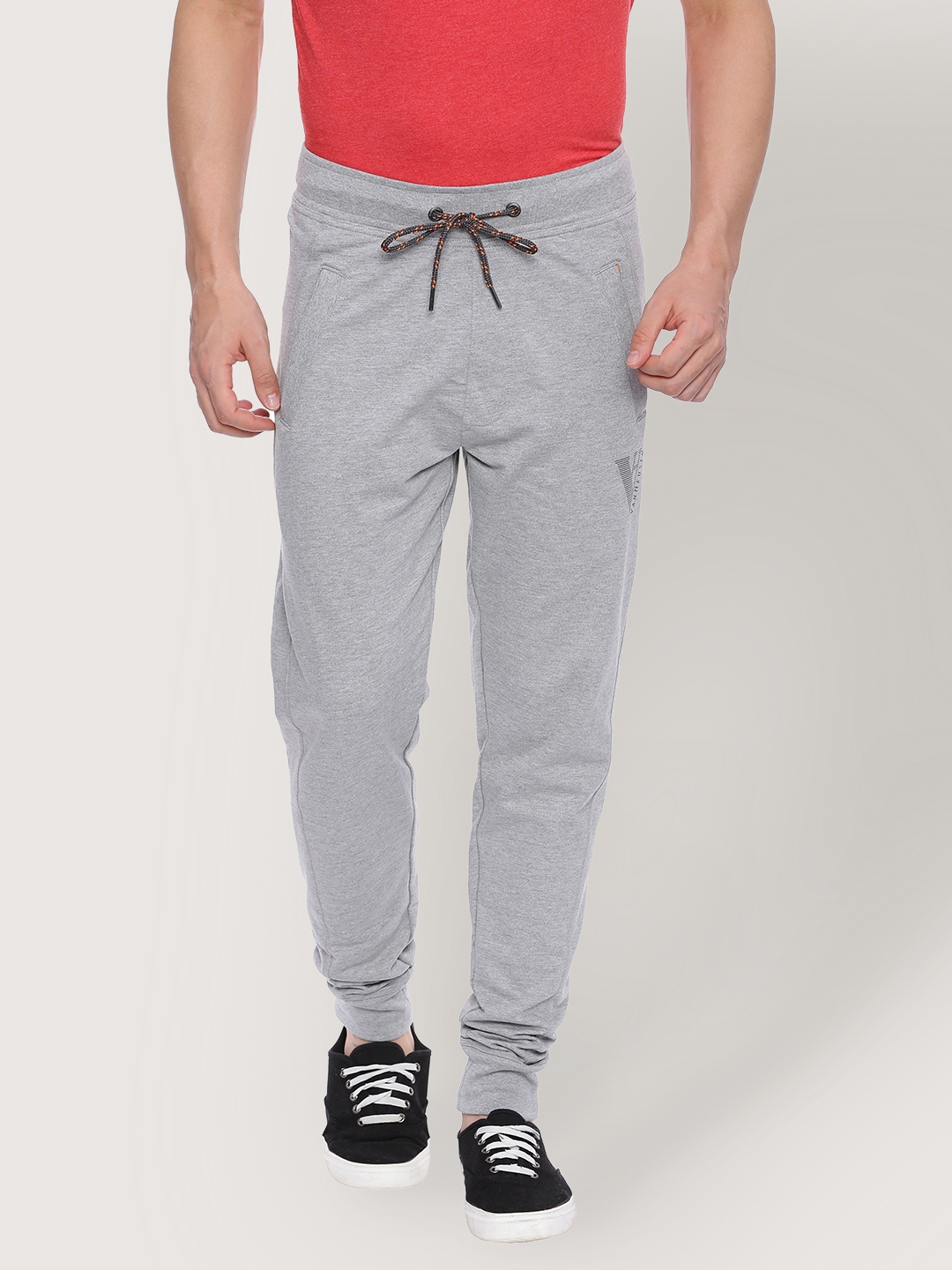 Buy Van Heusen Grey Slim Fit Self Pattern Track Pants for Mens Online   Tata CLiQ