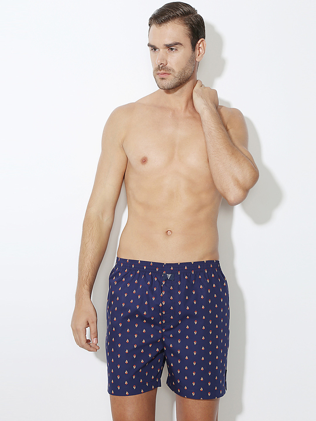 Van Heusen Innerwear Men Assorted Printed Elasticized Waistband Printed Boxers