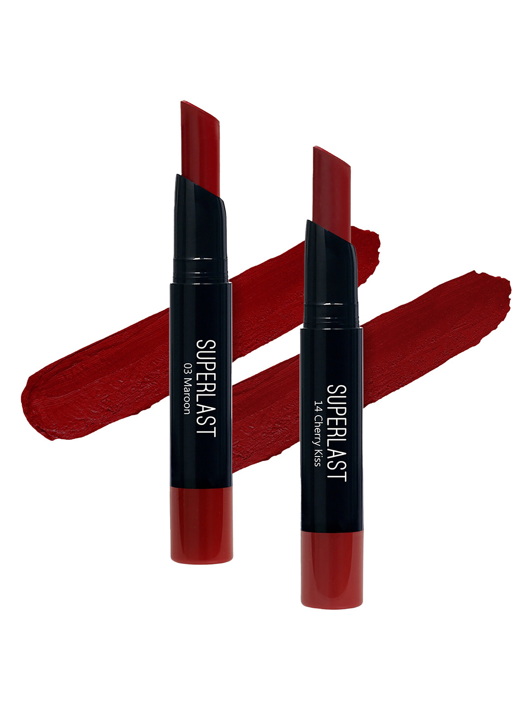 ME-ON Set of 2 Superlast Matte Lipstick -Shade 03 & 14