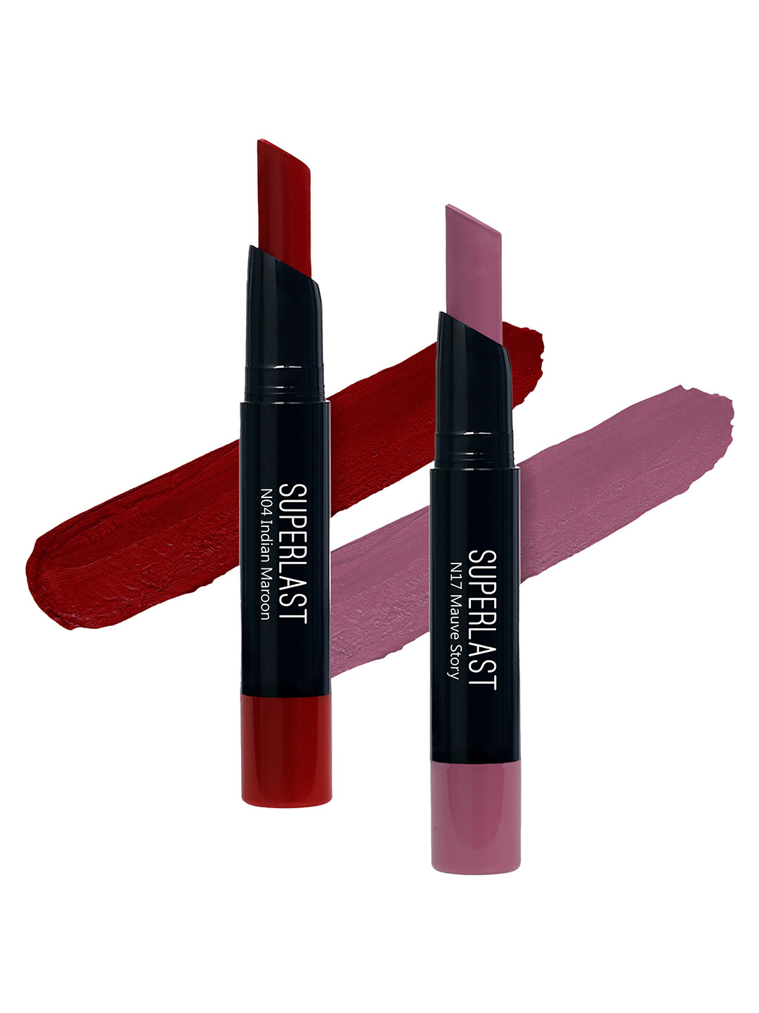ME-ON Set of 2 Superlast Matte Lipstick - Shade 04 & 17