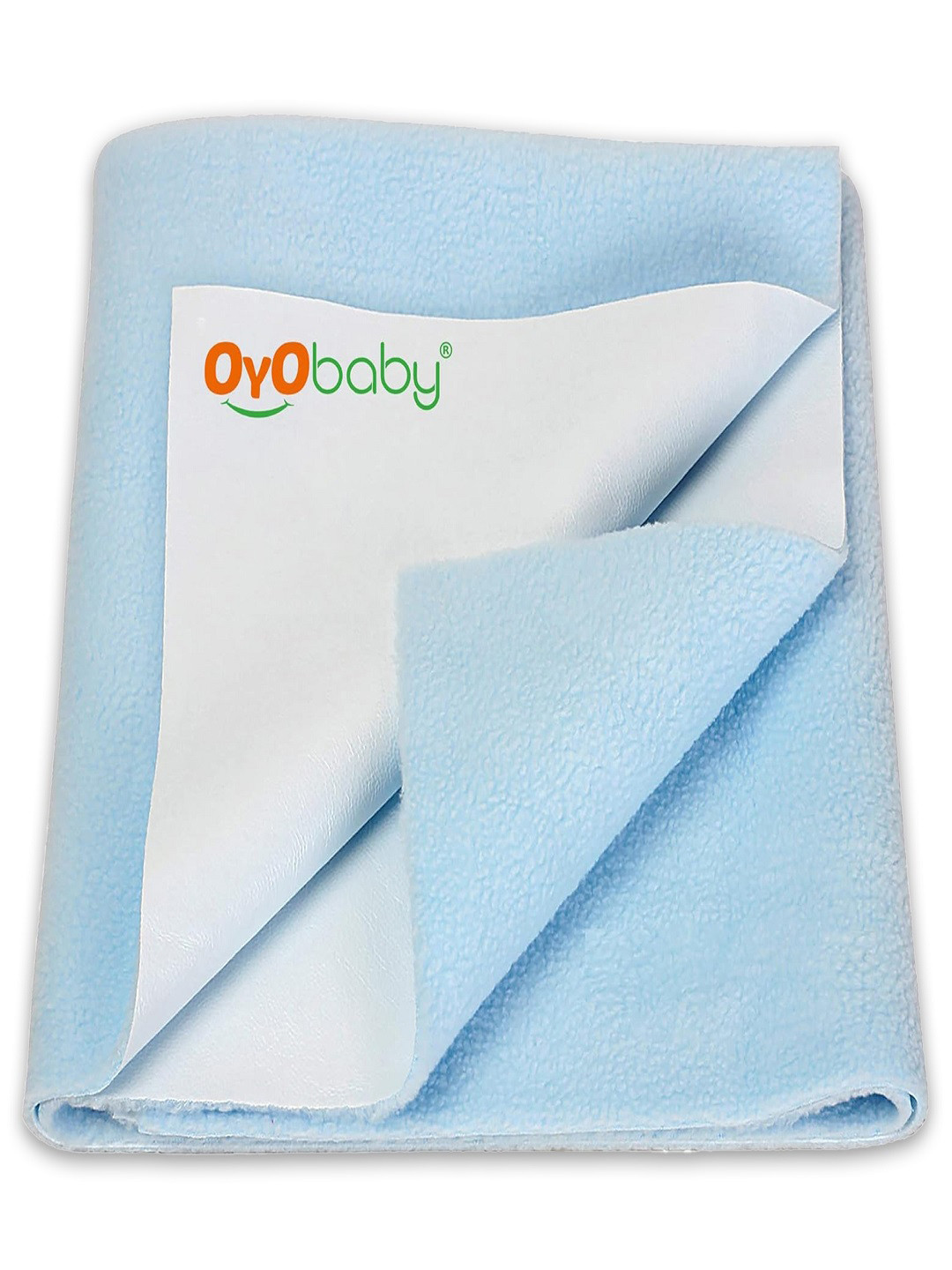 OyO Baby Blue Waterproof & Baby Dry Sheet Polycotton Mattress Protector