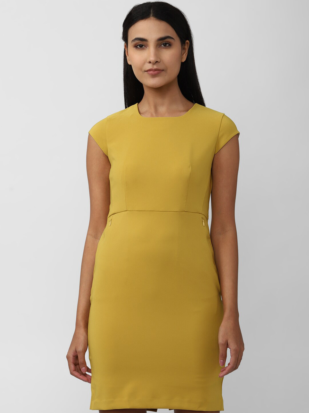 Van Heusen Woman Yellow Sheath Dress