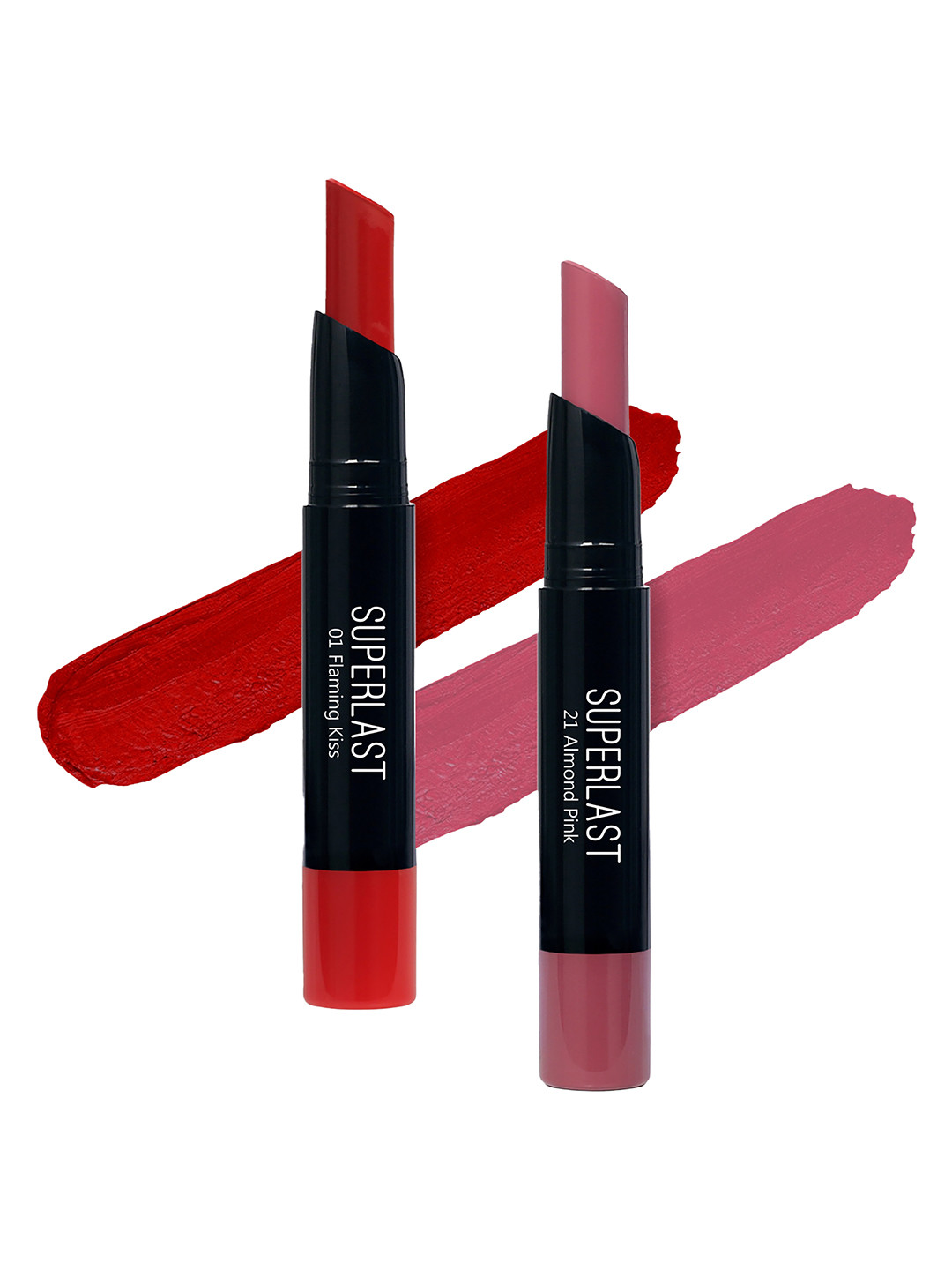 ME-ON Set of 2 Superlast Matte Lipstick - Shade 1 & 21