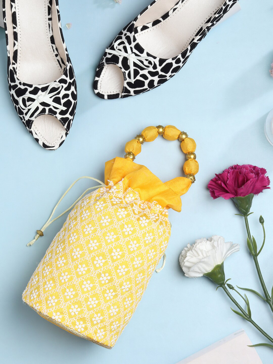 LIKAA Bridal Chikankari Embroidery Work Potli