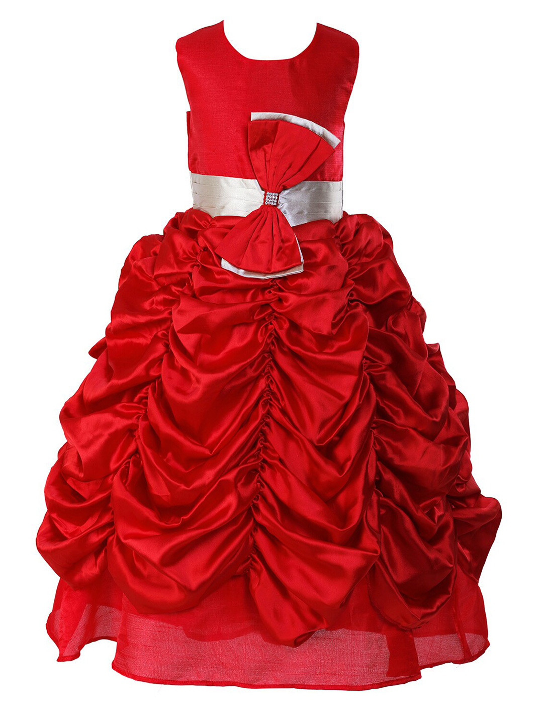 Samsara Couture Silk Fit And Flare Dress