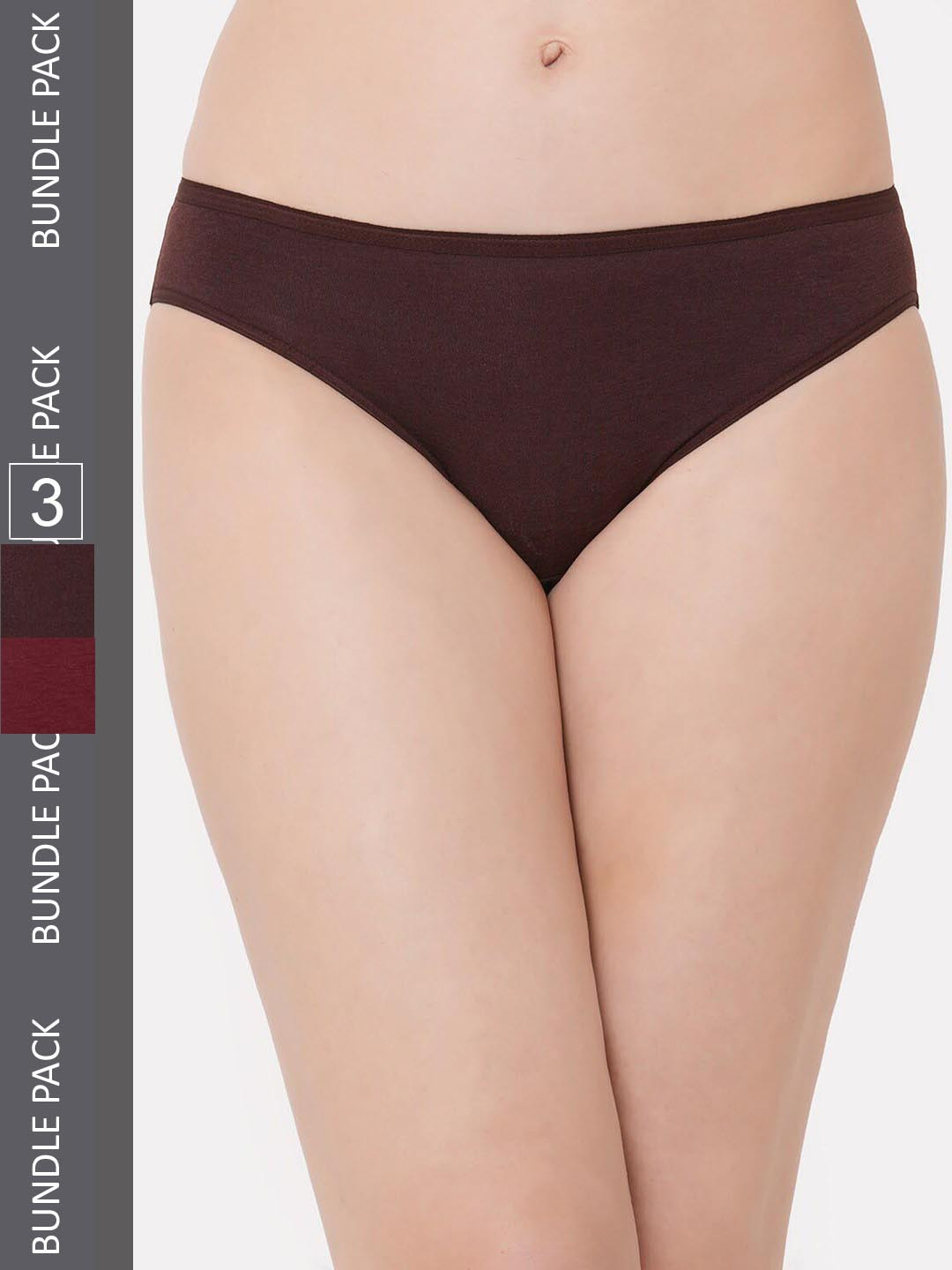 Inner Sense Women Pack Of 3 Organic Cotton Bikini Briefs IMP004
