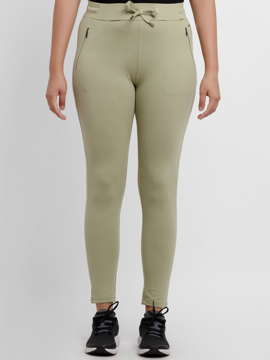 Status Quo Women Zipper Pocket Ankle-Length Track Pant