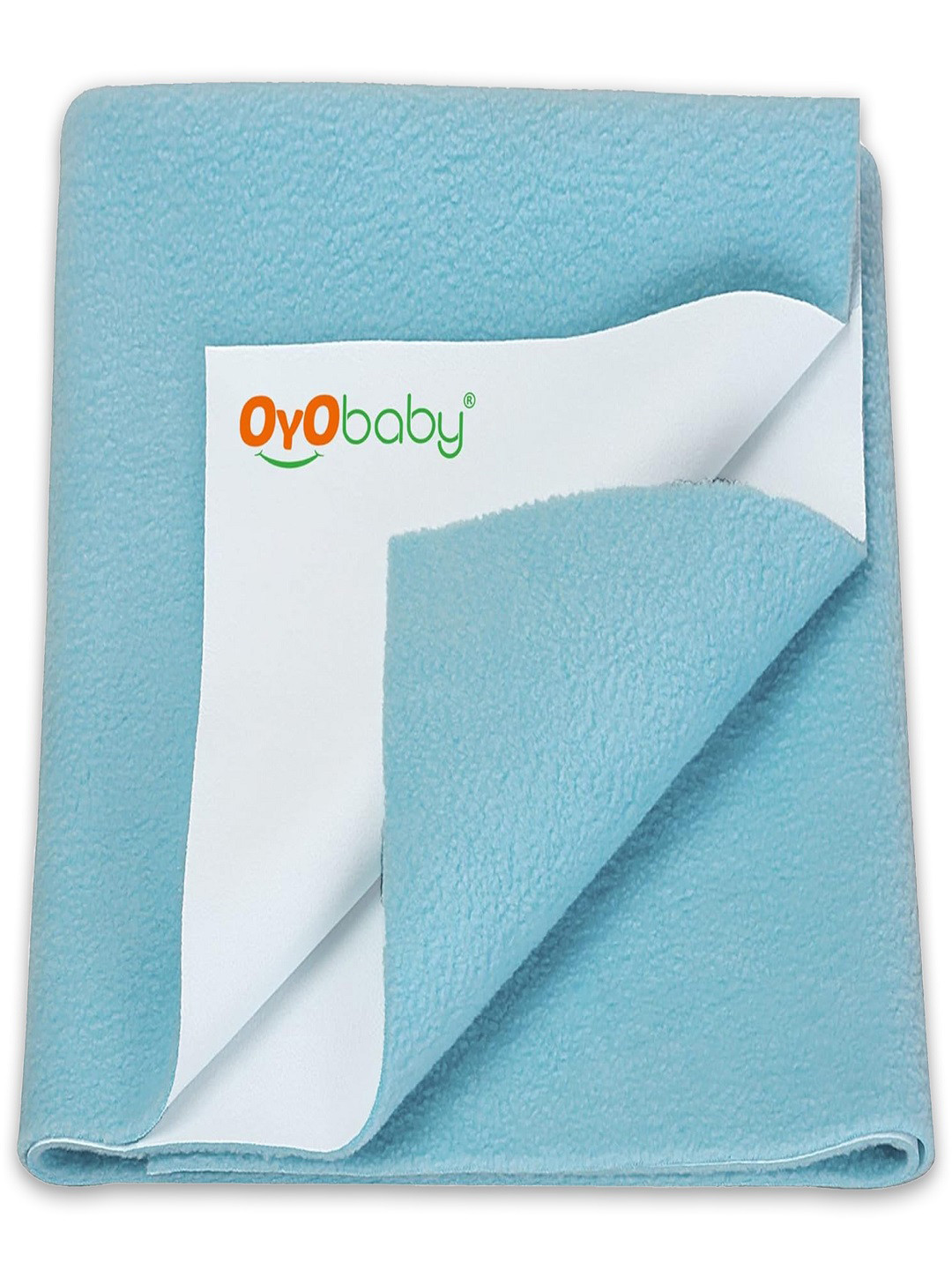 OyO Baby Sea Blue Waterproof & Baby Dry Sheet Polycotton Mattress Protector