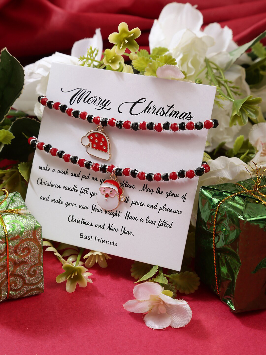 EL REGALO Christmas Women Set of 2 Link Bracelet
