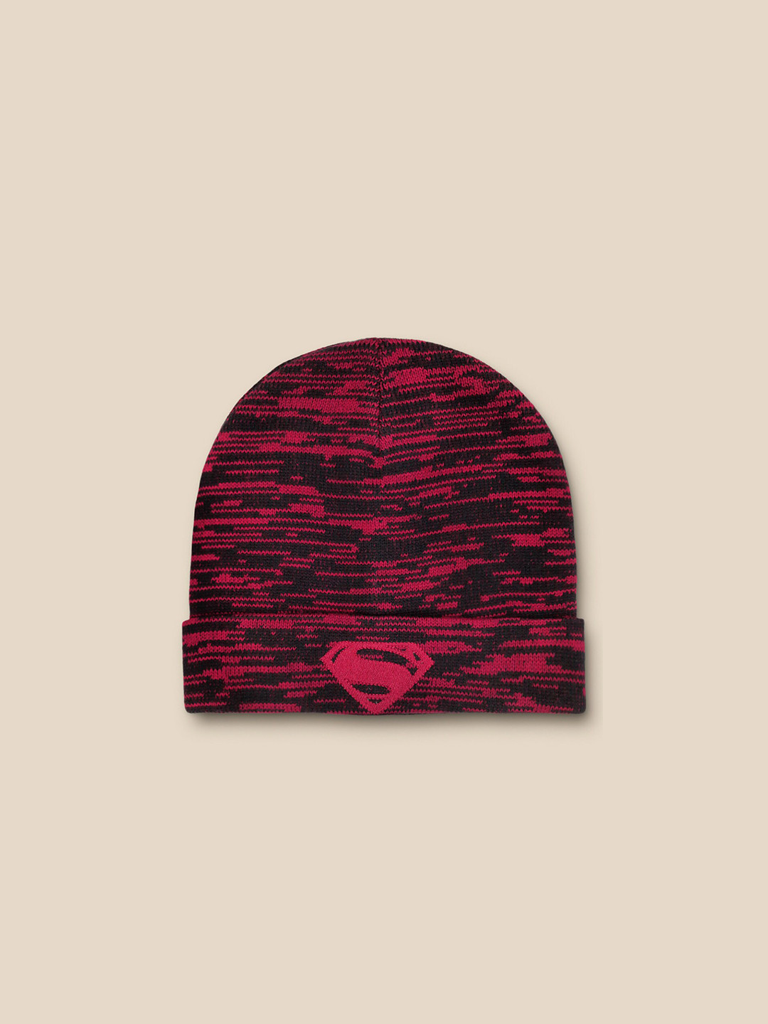 Free Authority Men Superman Printed Beanie Caps