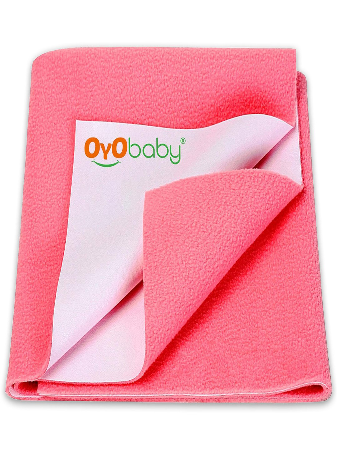 OyO Baby Salmon Rose Waterproof & Baby Dry Sheet Polycotton Mattress Protector