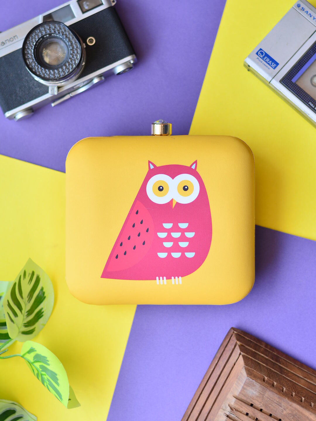 ARTKLIM Women Printed Fabric Box Clutch