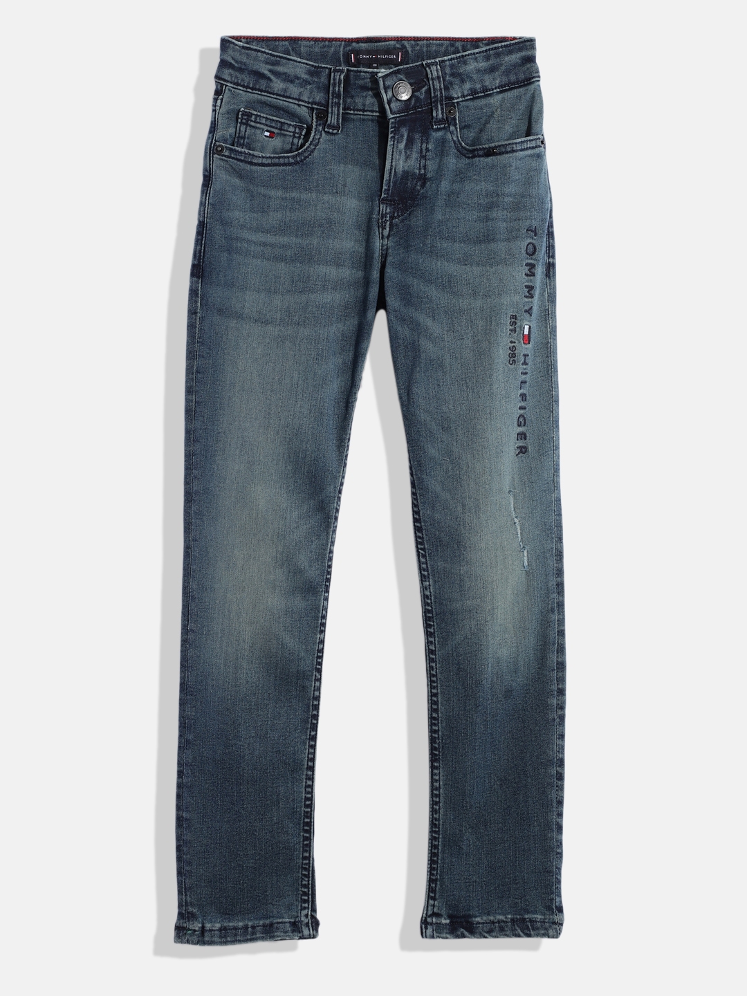 Tommy hilfiger embroidered on sale jeans