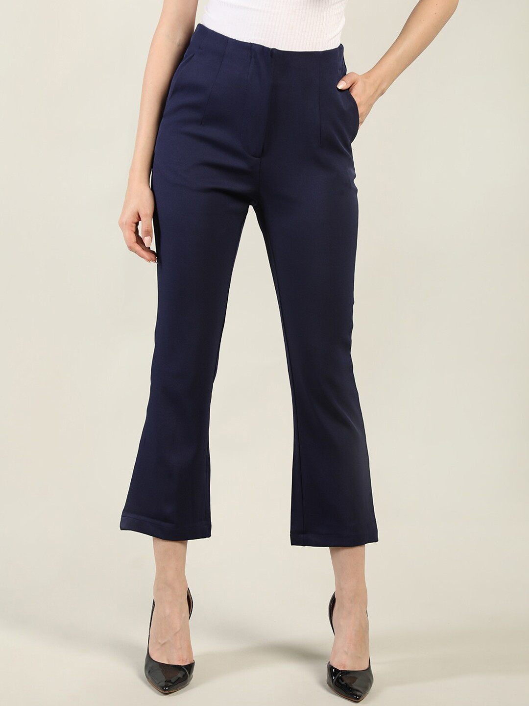 Dlanxa Women Custom Easy Wash Cropped Trousers