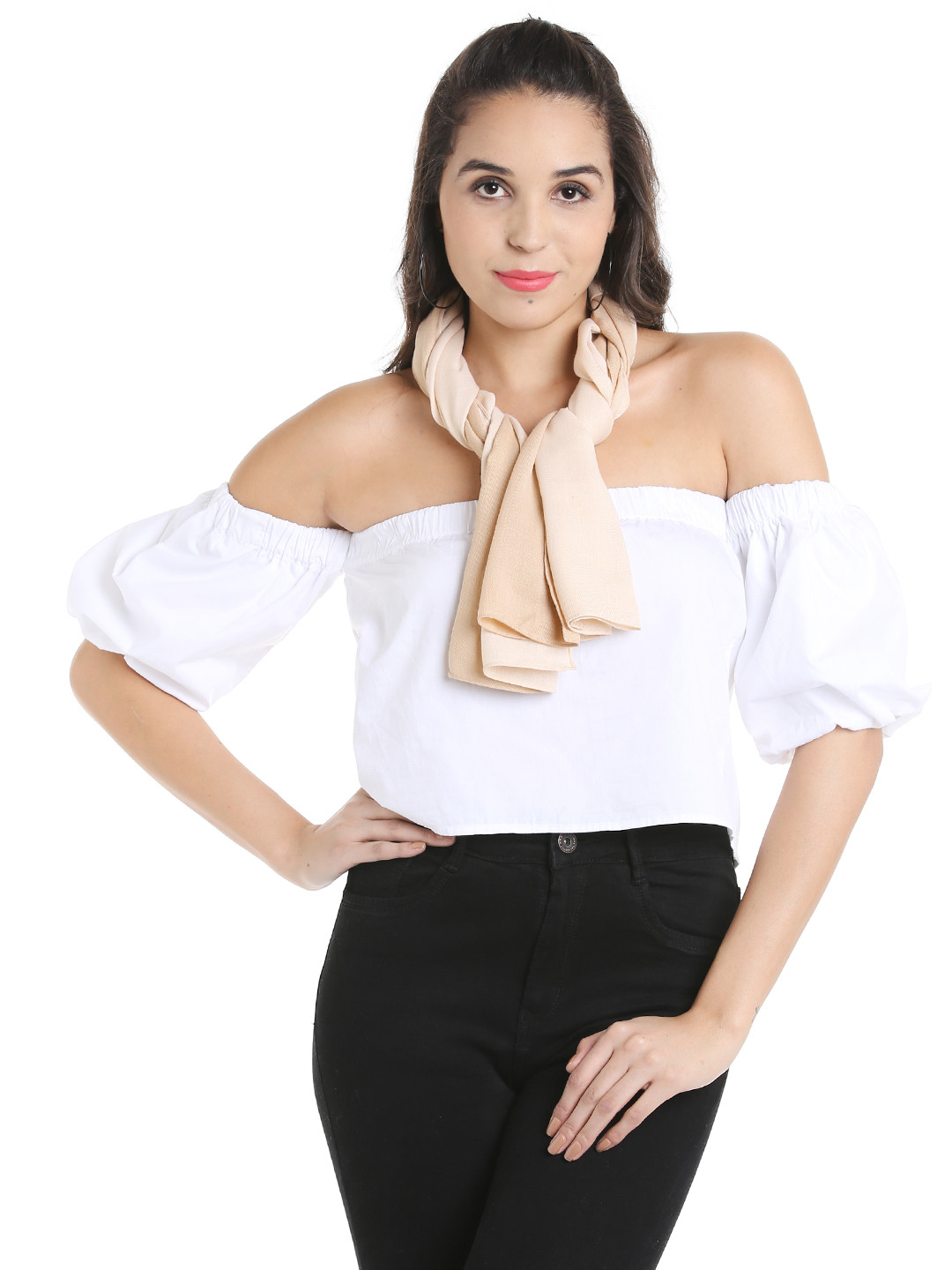 Noi Peach-Coloured Stole