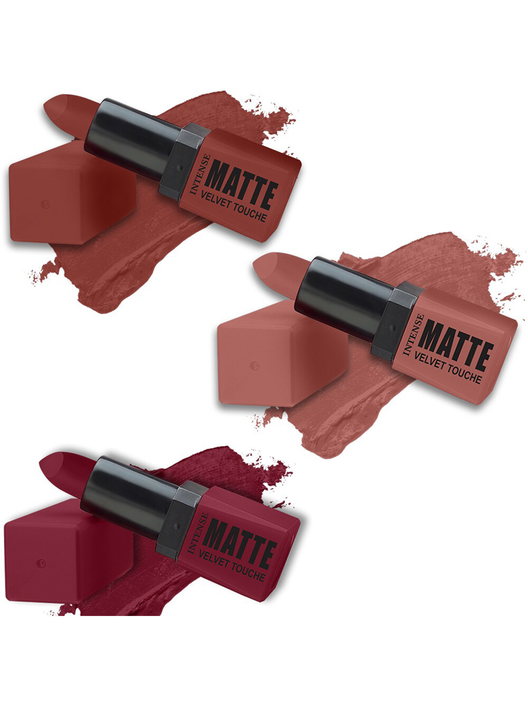ForSure Set of 3 Intense Matte Velvet Touche Lipsticks 3.5g Each - Shade 304, 308, 306