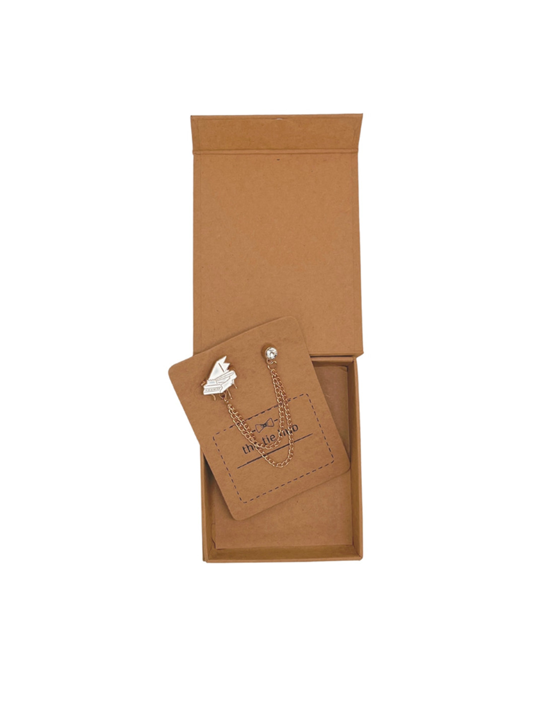 The Tie Hub Men Stone Studded Piano Lapel Pin