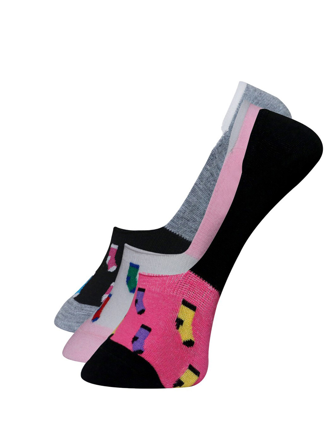 Dollar Socks Women Pack Of 3 Assorted Cotton Socks
