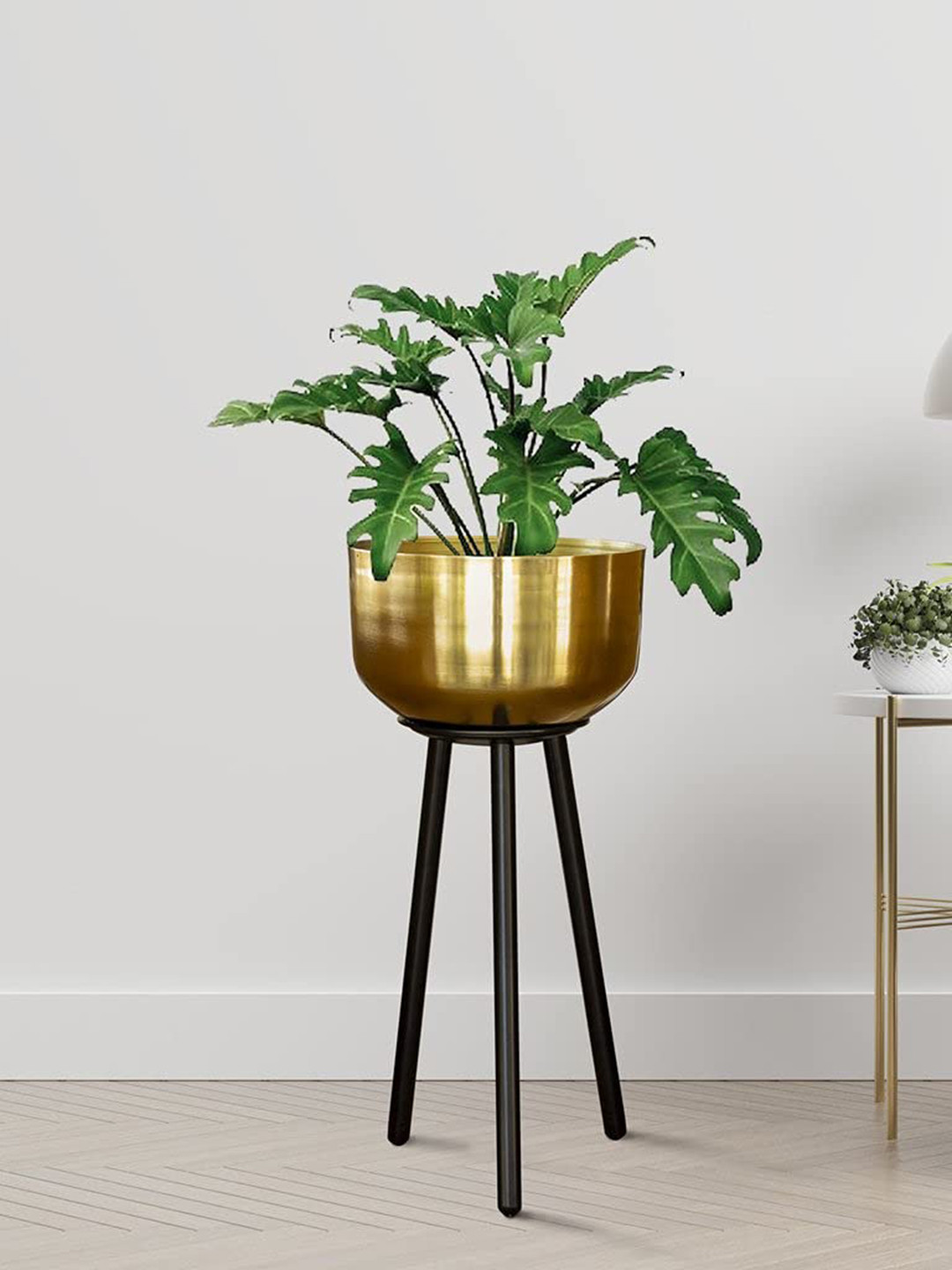 TRUSTBASKET Gold-Toned Marcel Planter With Stand