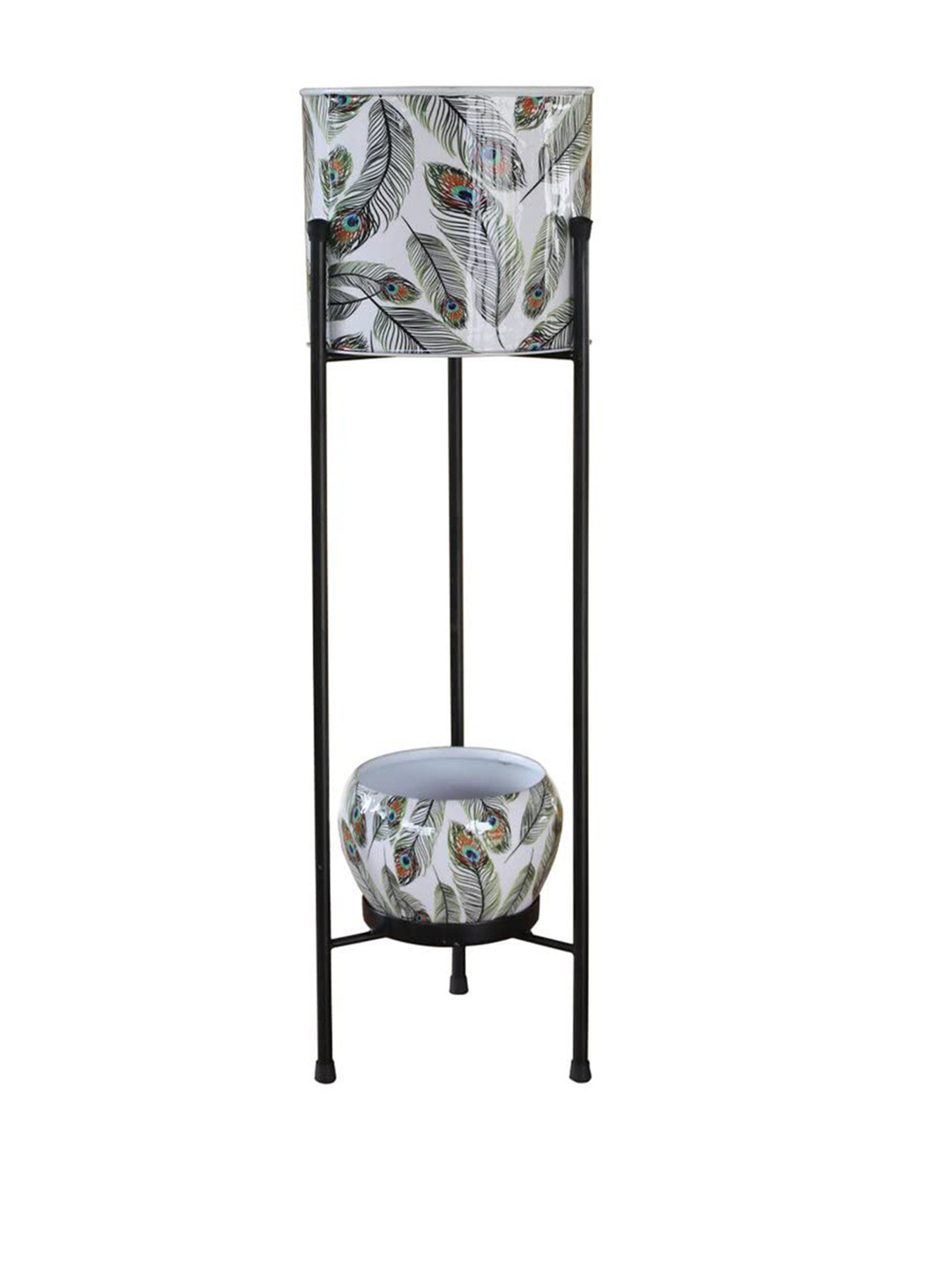 TRUSTBASKET Green Calamus Planter with Stand