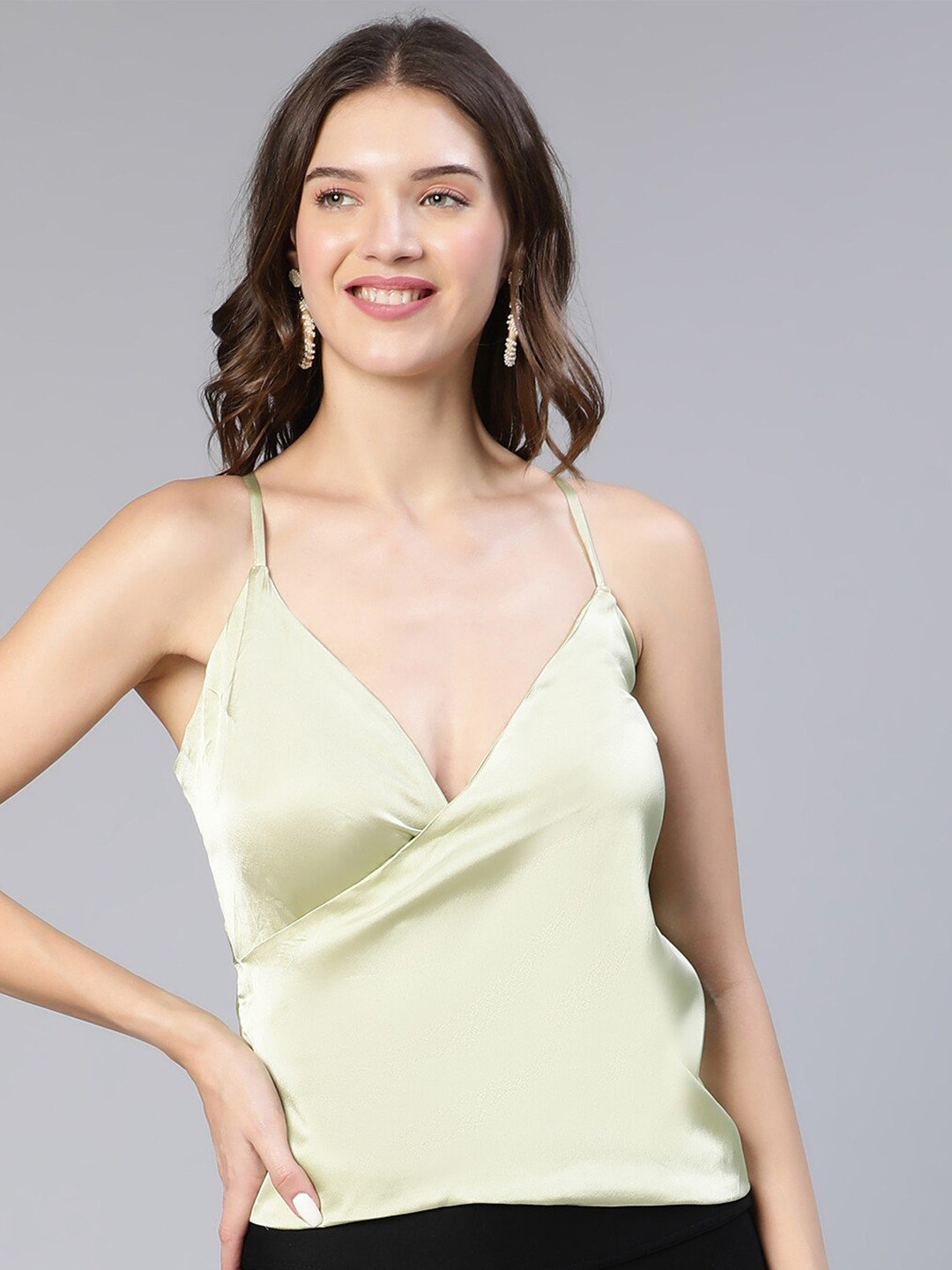 Oxolloxo Overlapped Satin Top