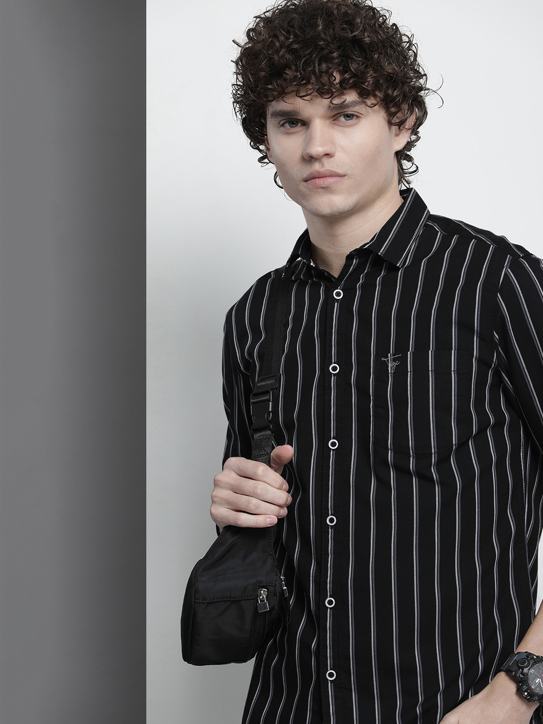 The Indian Garage Co Men Pinstripes Striped Casual Shirt