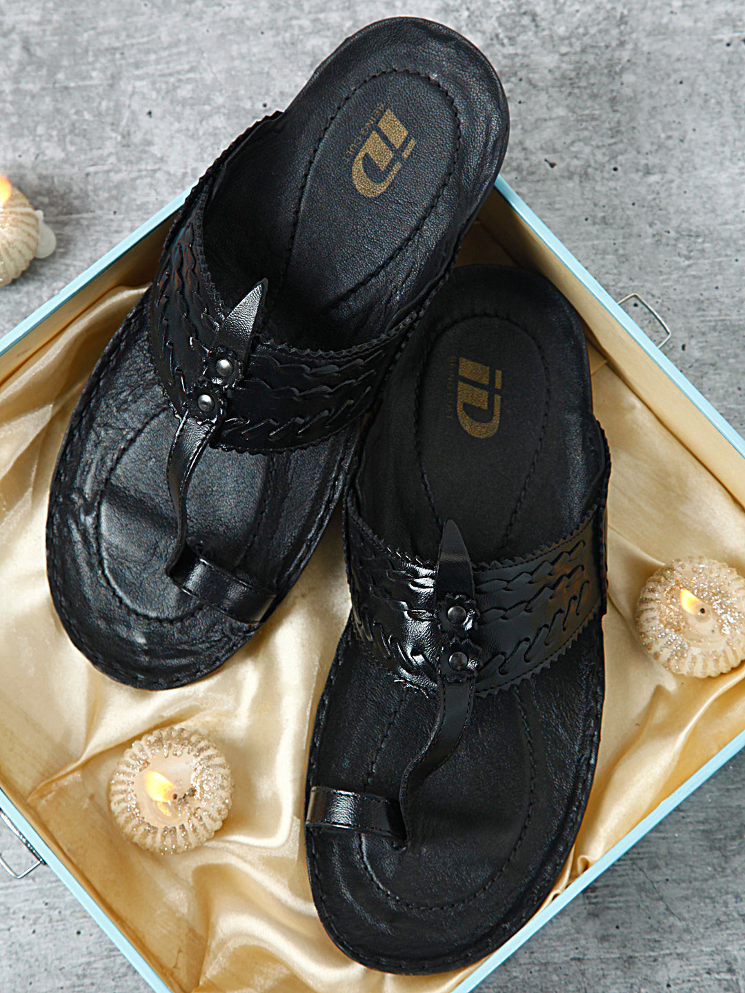 ID Men Leather Comfort Sandals