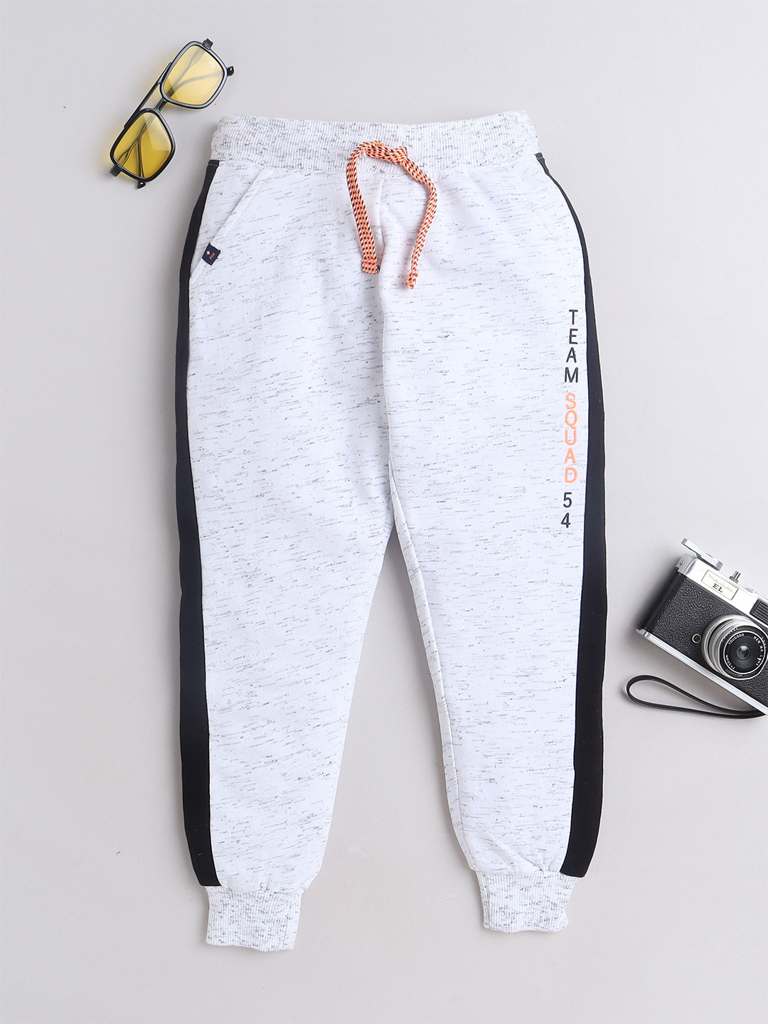 3PIN Boys Striped Relaxed-Fit Cotton Joggers