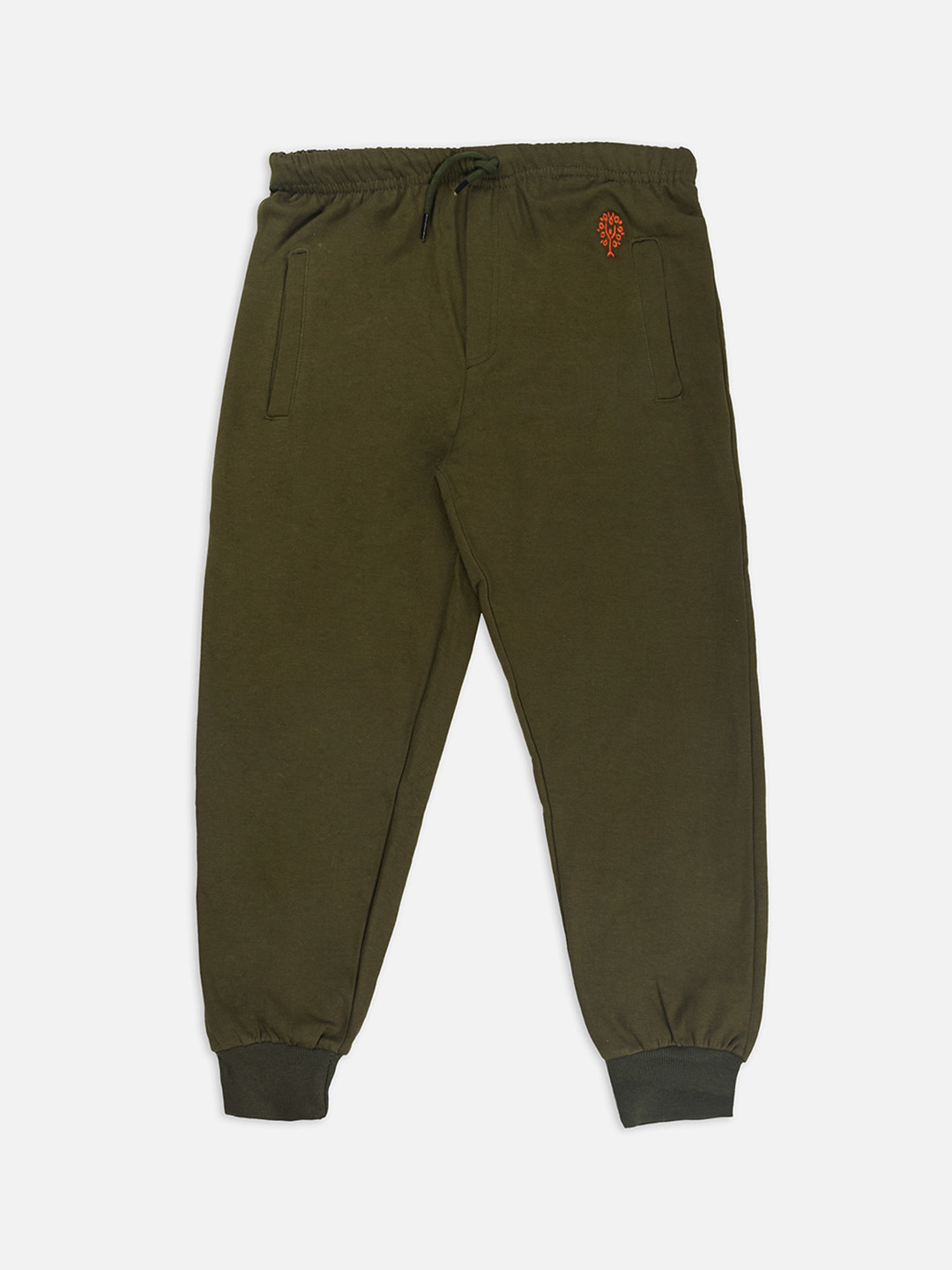 Growing Tree Kids Olive Green Anti Microbal Cotton Lounge Pants