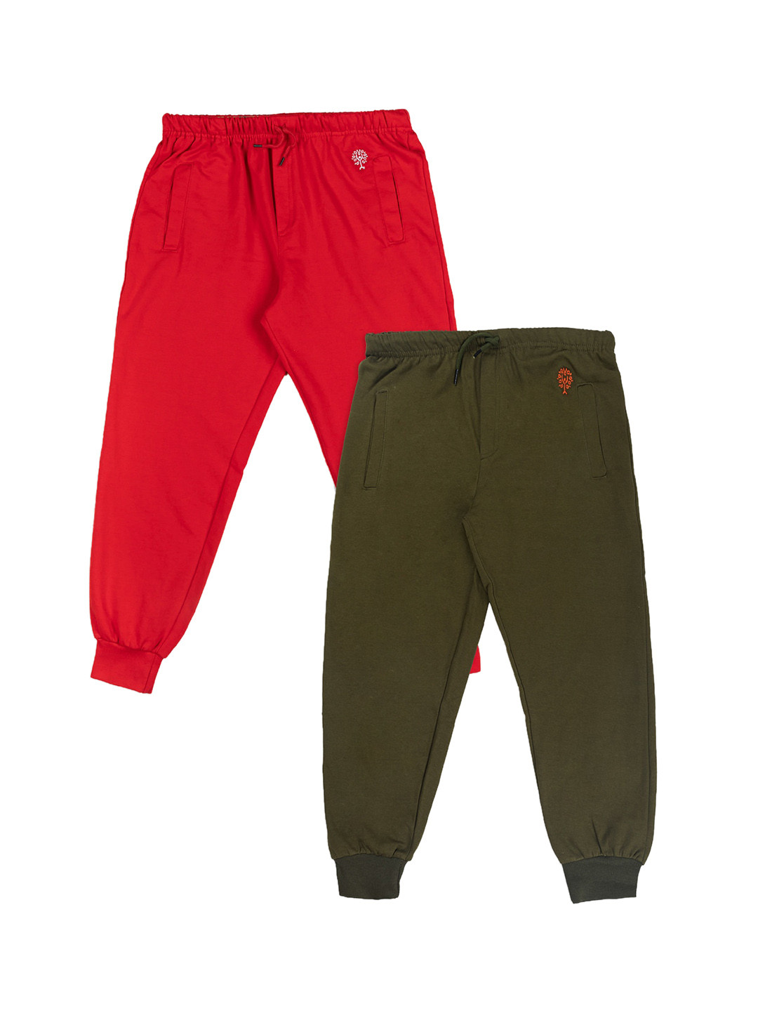 Growing Tree Kids Set Of 2 Biowash Anti Microbial Cotton Lounge Pants