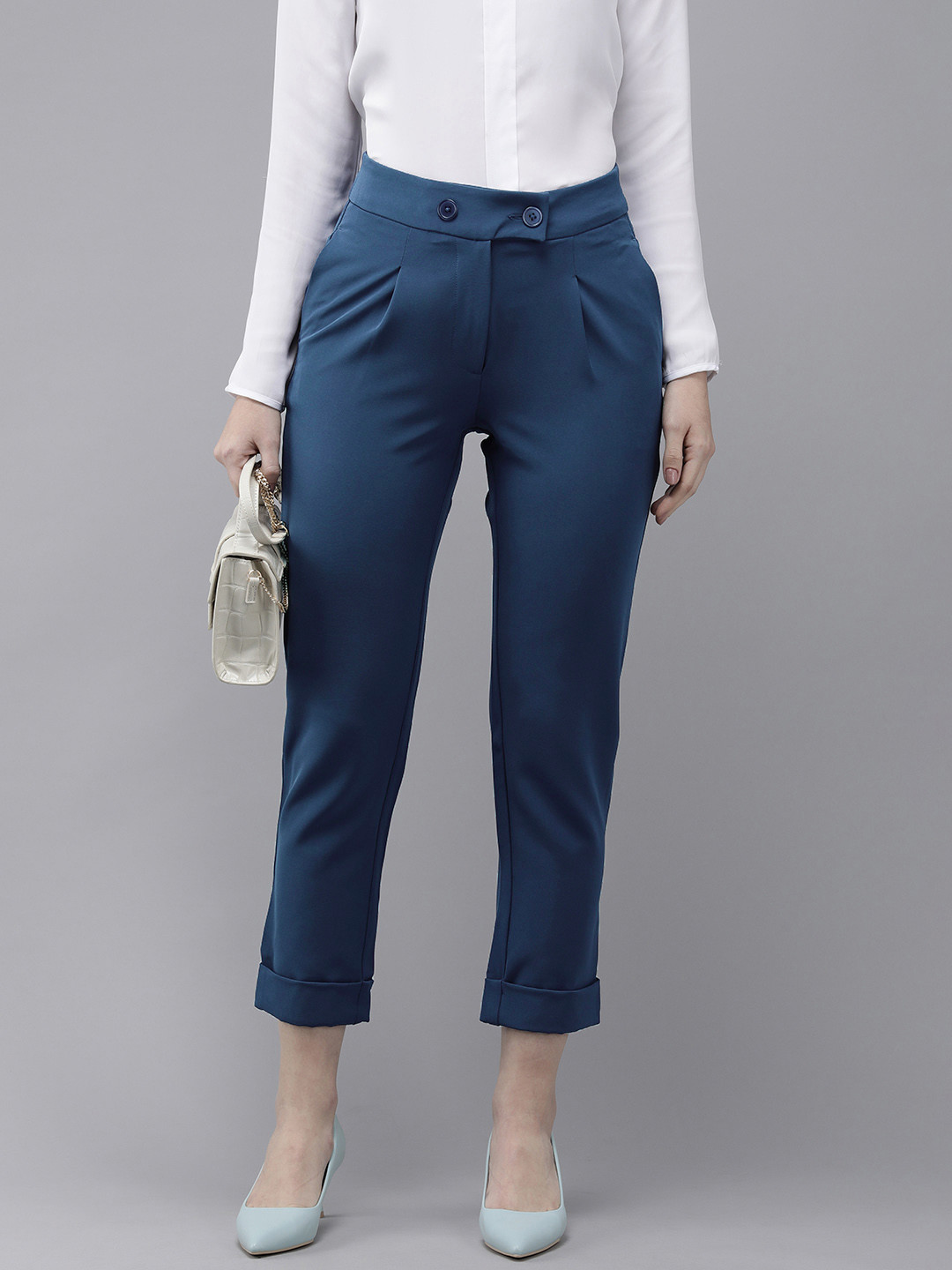 Van Heusen Woman Slim Fit Pleated Trousers