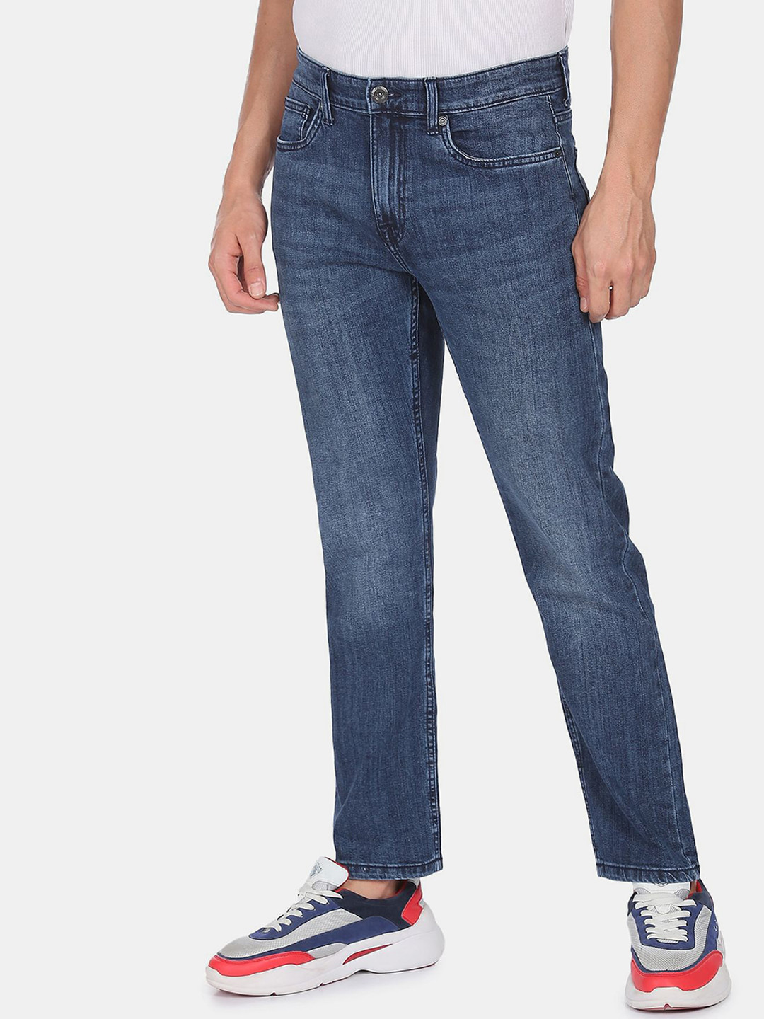 Flying Machine F-Jango Straight Fit Rinsed Jeans