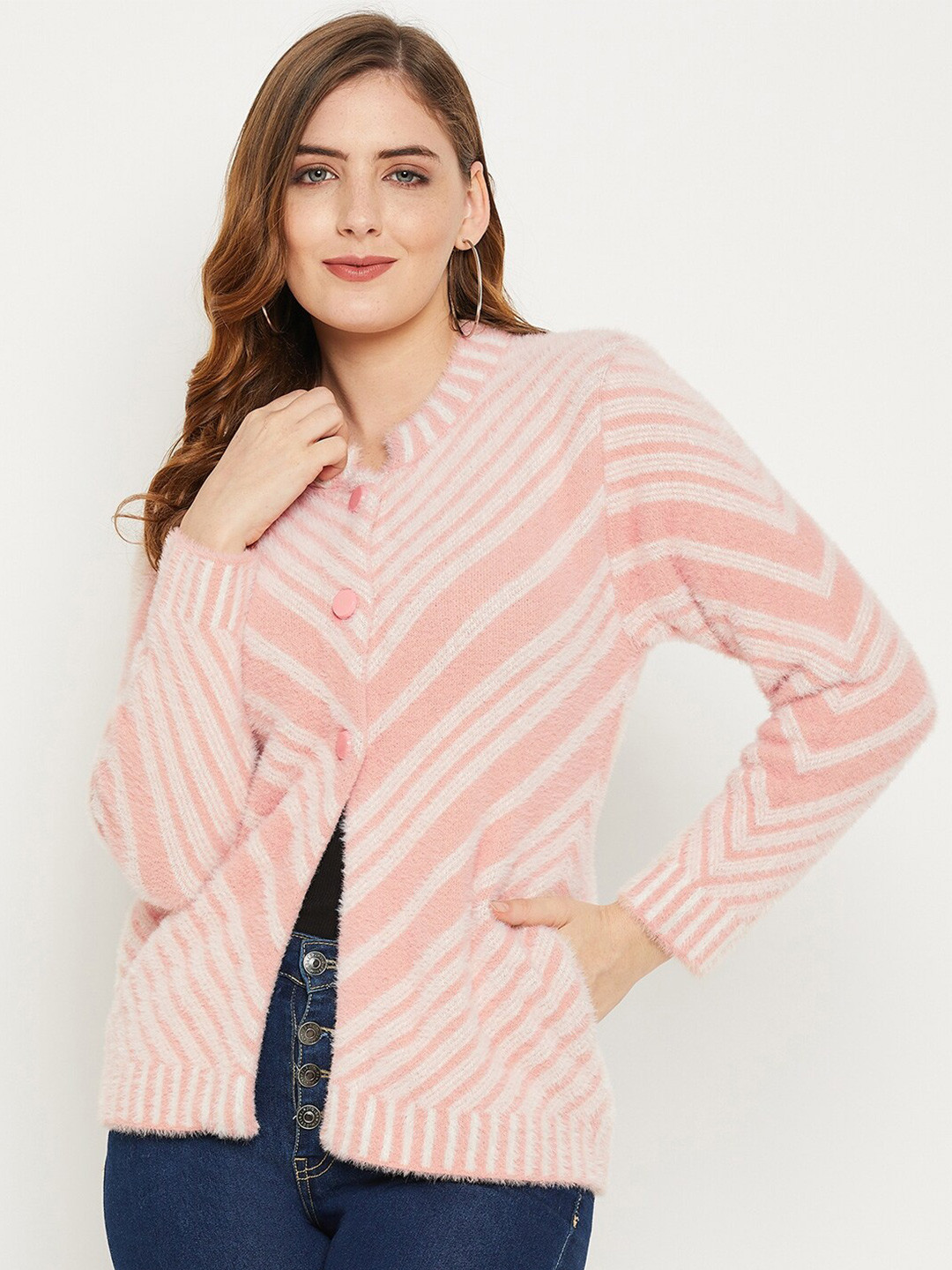 Zigo Women Striped Wool Sweater