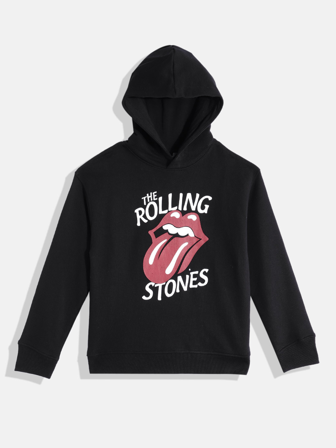 Mango Kids Boys Printed Sustainable Cotton Hooded Sweatshirt