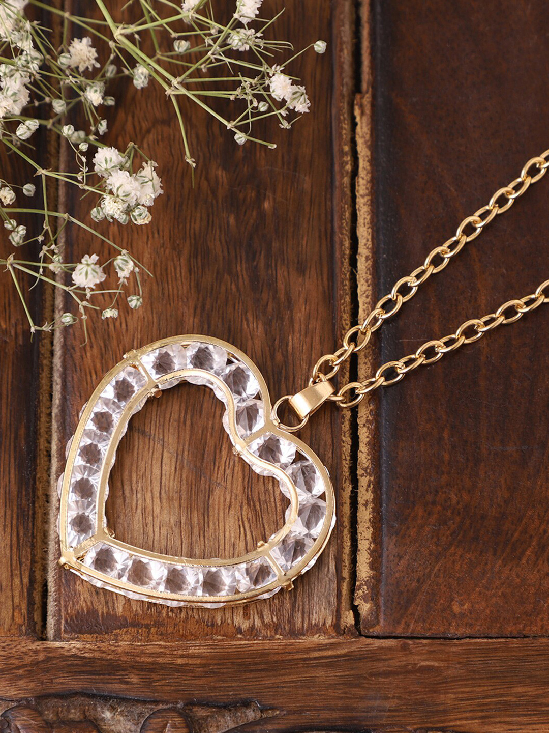 VENI Brass Gold-Plated Oxidised Chain
