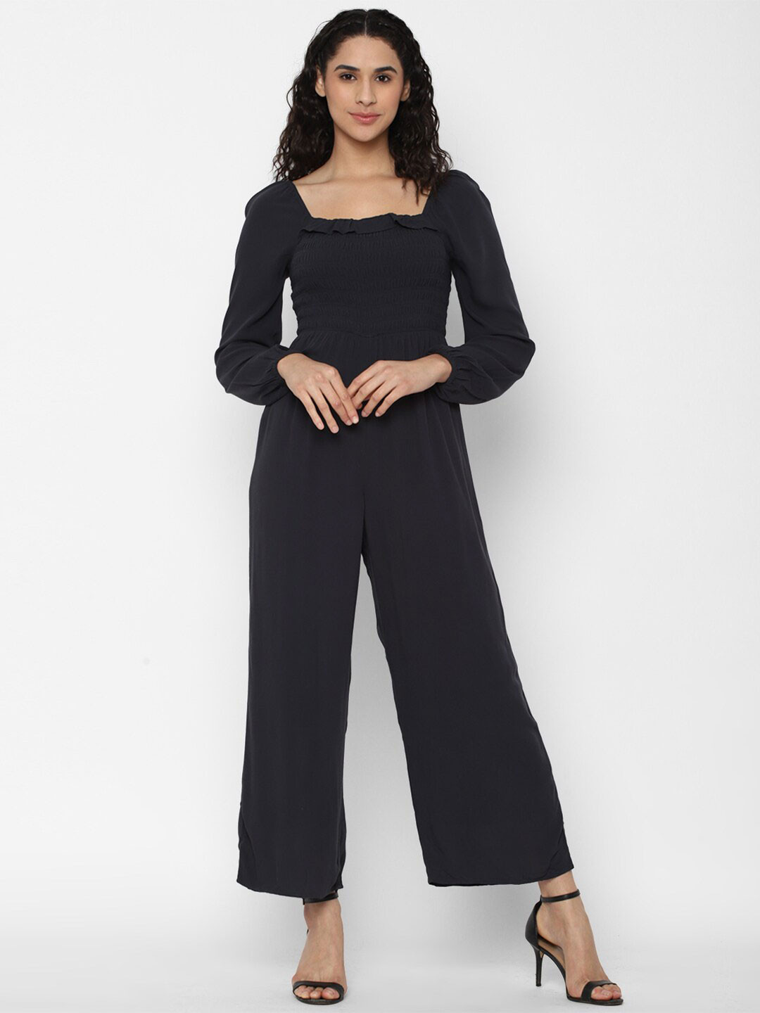 AMERICAN EAGLE OUTFITTERS Black Basic Jumpsuit
