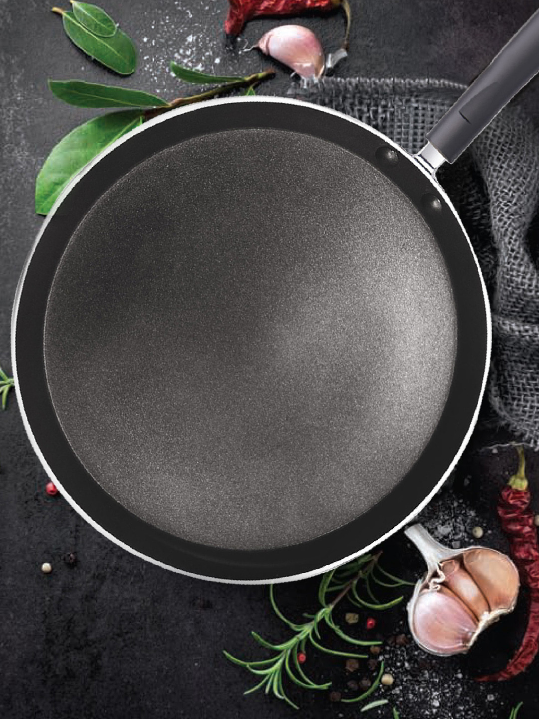 Milton Pro Cook Black Pearl Grey Induction Omni Tawa 30 cm