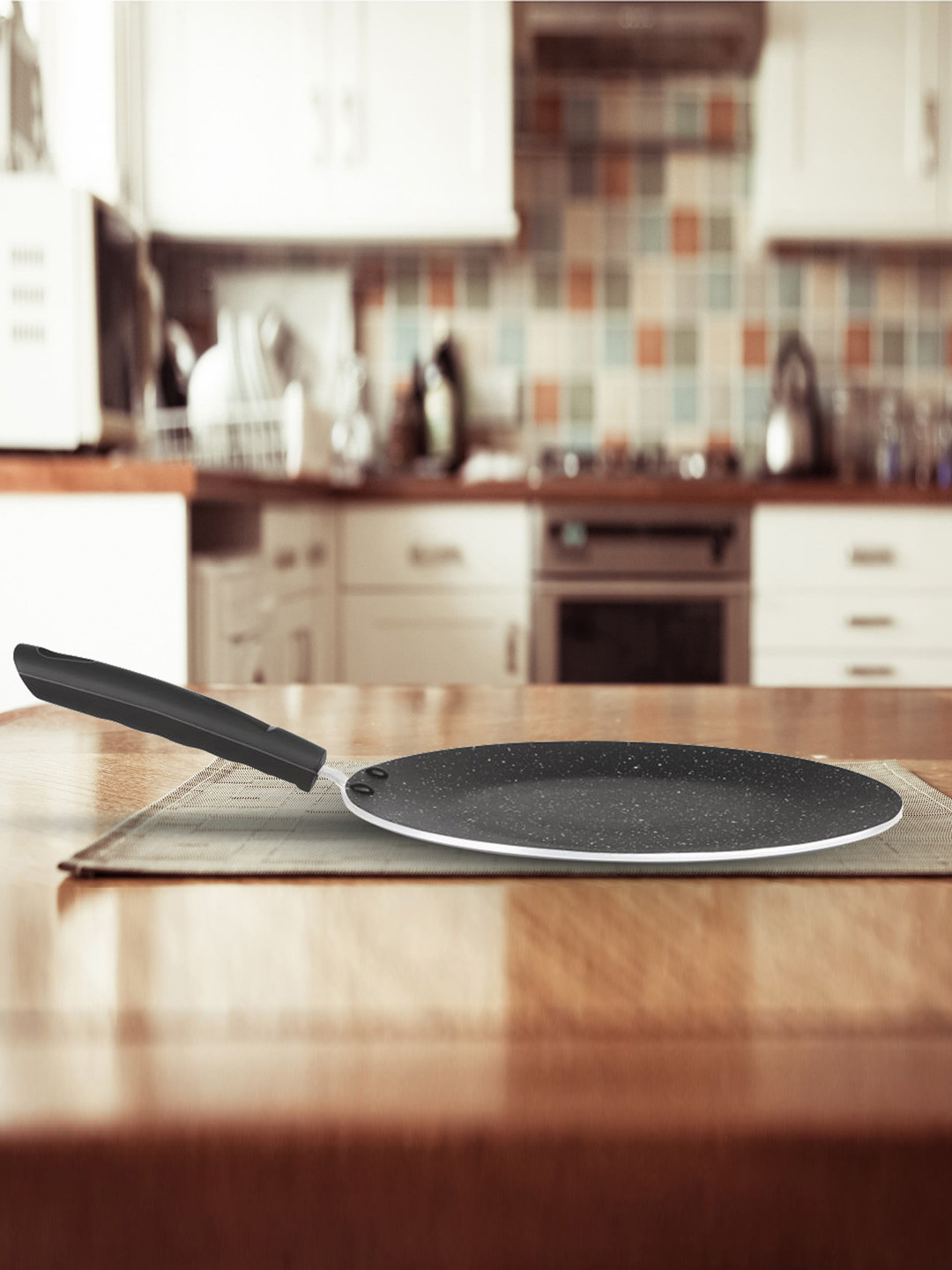 Milton Pro Cook Burgundy Granito Induction Non-Stick Concave Tawa 26 cm