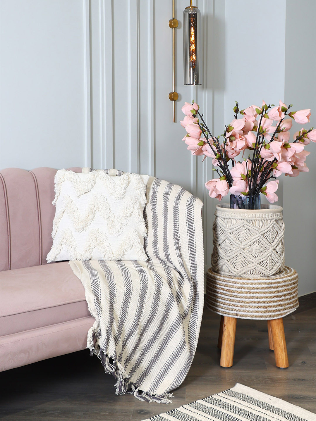 SASHAA WORLD100% Cotton  Cushion Cover ( 45x45 cm )