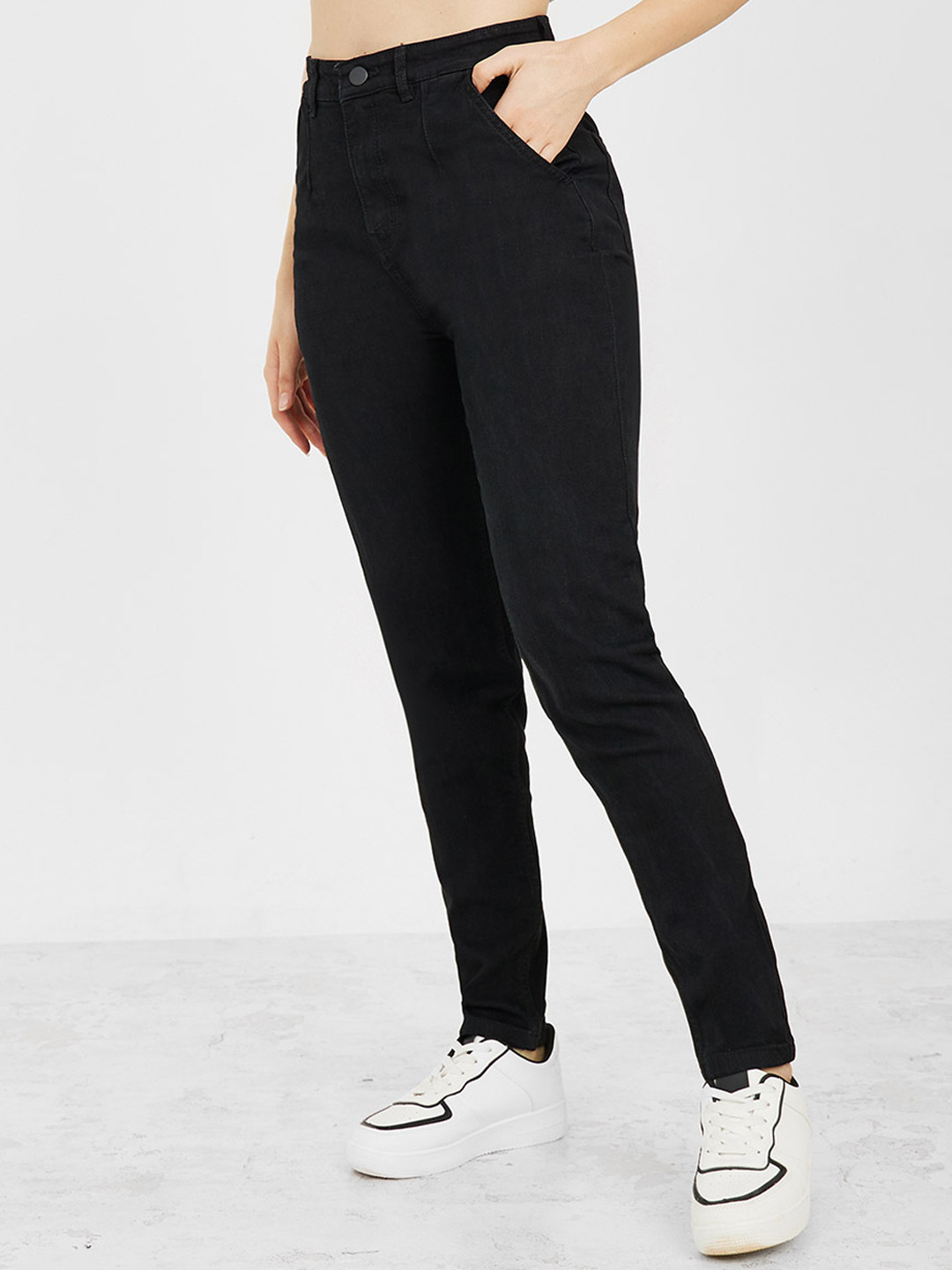 Styli Women Super Skinny Fit High-Rise Cotton Jeans