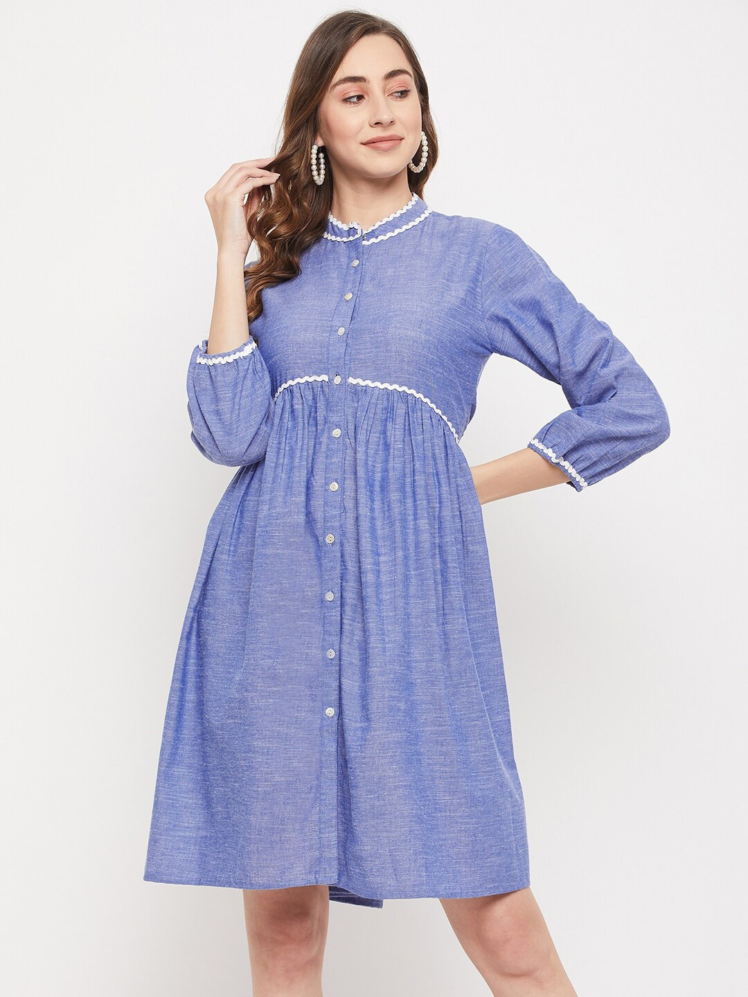 Ruhaans Cotton Shirt Dress
