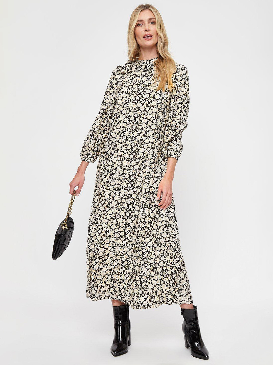 DOROTHY PERKINS Floral A-Line Midi Dress