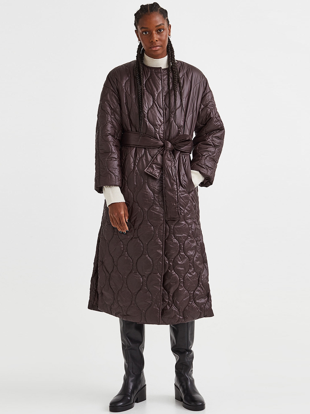 H & 2025 m quilted coat