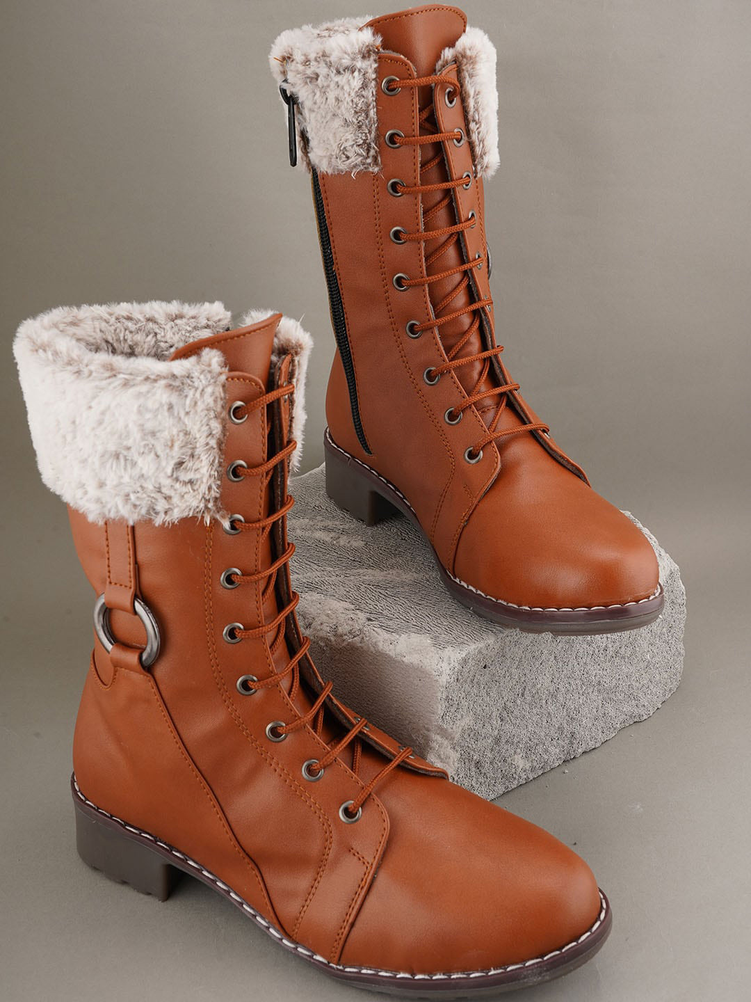 SAPATOS Women Winter Lace-Ups Boots