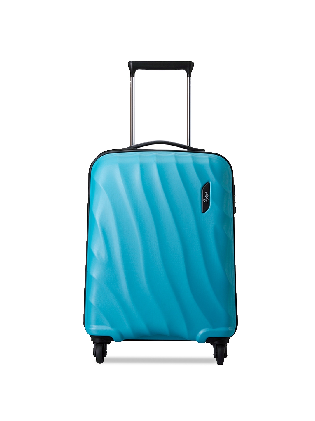 sky blue trolley bag