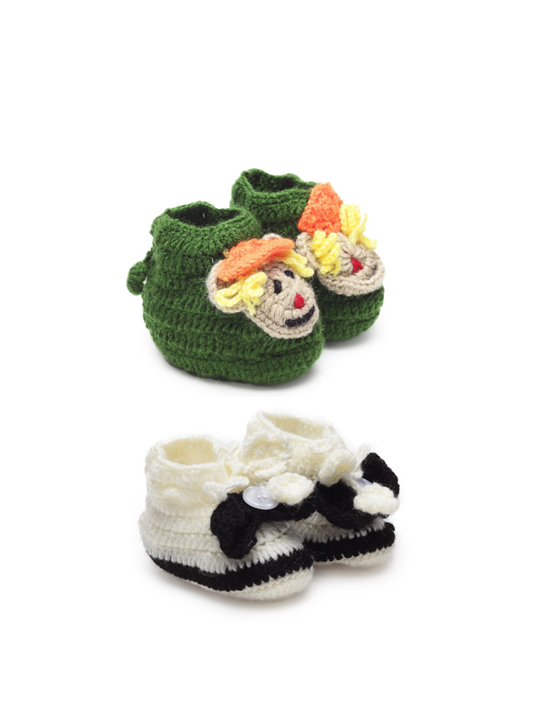 CHUTPUT Kids Set of 2 Crochet Wool Booties