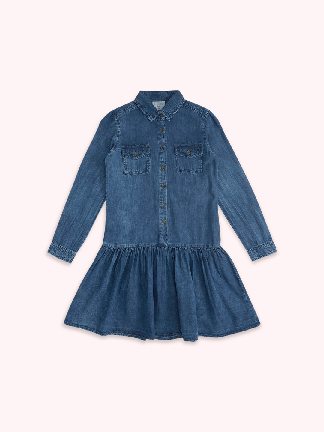 Pantaloons Junior Girls Drop-Waist Cotton Dress