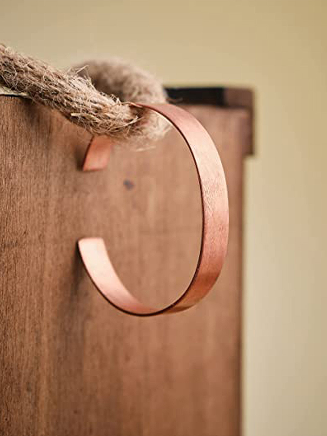 Fashion Frill Men Rose Gold-Plated Kada Bracelet