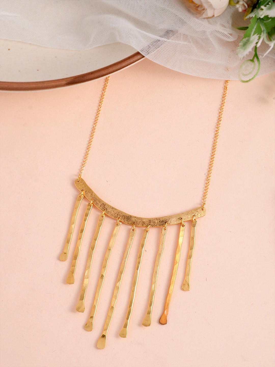 Silvermerc Designs Gold-Plated Statement Necklace
